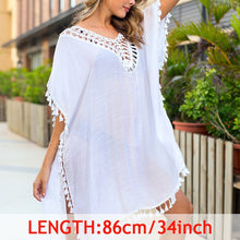 Load image into Gallery viewer, Tropical Tassel Cover Up Tunic
