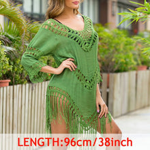 Load image into Gallery viewer, Tropical Tassel Cover Up Tunic
