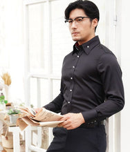 Load image into Gallery viewer, Luxury Button Up Silk Cotton Slim Fit Shirt
