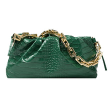 Load image into Gallery viewer, Alligator Thick Gold Chain Purse
