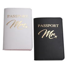 Load image into Gallery viewer, Mr Mrs Lover Couple Passport Holder Travel Case
