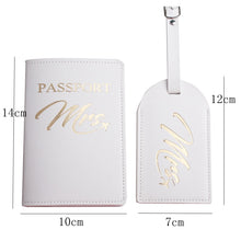 Load image into Gallery viewer, Mr Mrs Lover Couple Passport Holder Travel Case
