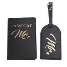 Load image into Gallery viewer, Mr Mrs Lover Couple Passport Holder Travel Case
