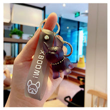 Load image into Gallery viewer, Cartoon Fighting Dog Keychain
