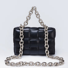 Load image into Gallery viewer, Luxury Soft Woven Thick Metal Chain Bag
