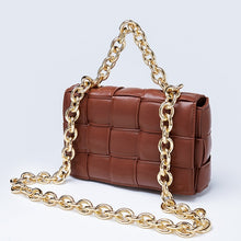 Load image into Gallery viewer, Luxury Soft Woven Thick Metal Chain Bag
