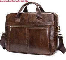 Load image into Gallery viewer, Genuine Leather Briefcase (14&#39;&#39; Laptop)
