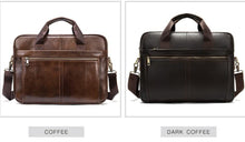 Load image into Gallery viewer, Genuine Leather Briefcase (14&#39;&#39; Laptop)
