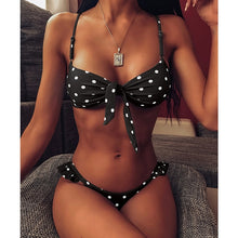 Load image into Gallery viewer, Polka Dot Strap or Strapless Bikini
