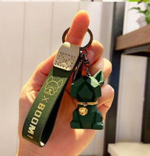 Load image into Gallery viewer, Cartoon Fighting Dog Keychain
