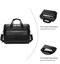 Load image into Gallery viewer, Genuine Leather Briefcase (14&#39;&#39; Laptop)
