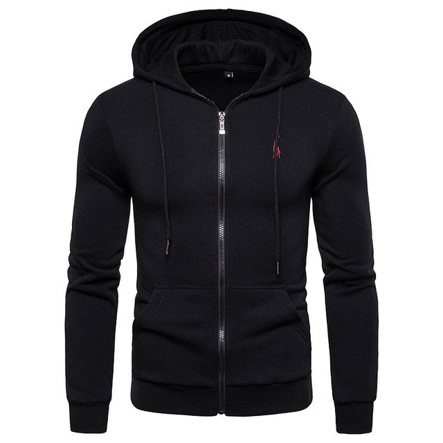 Winter Fleece Cotton Hooded Sweatshirt