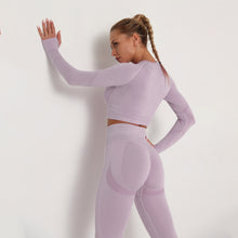 Load image into Gallery viewer, Seamless Sport Set High Waist Belly Control Legging
