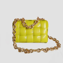 Load image into Gallery viewer, Luxury Soft Woven Thick Metal Chain Bag
