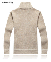 Load image into Gallery viewer, Winter Knit Zip Wool Sweater
