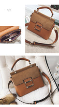 Load image into Gallery viewer, Leather PU Buckle Handbag Crossbody Bag
