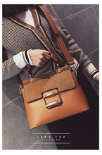 Load image into Gallery viewer, Leather PU Buckle Handbag Crossbody Bag
