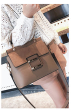 Load image into Gallery viewer, Leather PU Buckle Handbag Crossbody Bag
