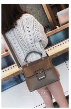 Load image into Gallery viewer, Leather PU Buckle Handbag Crossbody Bag
