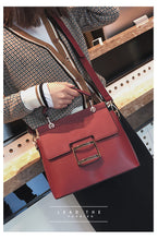 Load image into Gallery viewer, Leather PU Buckle Handbag Crossbody Bag
