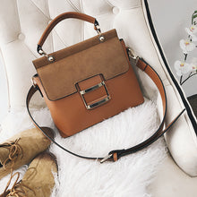 Load image into Gallery viewer, Leather PU Buckle Handbag Crossbody Bag
