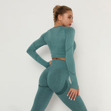 Load image into Gallery viewer, Seamless Sport Set High Waist Belly Control Legging
