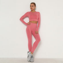 Load image into Gallery viewer, Seamless Sport Set High Waist Belly Control Legging
