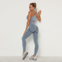 Load image into Gallery viewer, Seamless Sport Set High Waist Belly Control Legging
