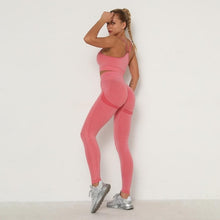 Load image into Gallery viewer, Seamless Sport Set High Waist Belly Control Legging
